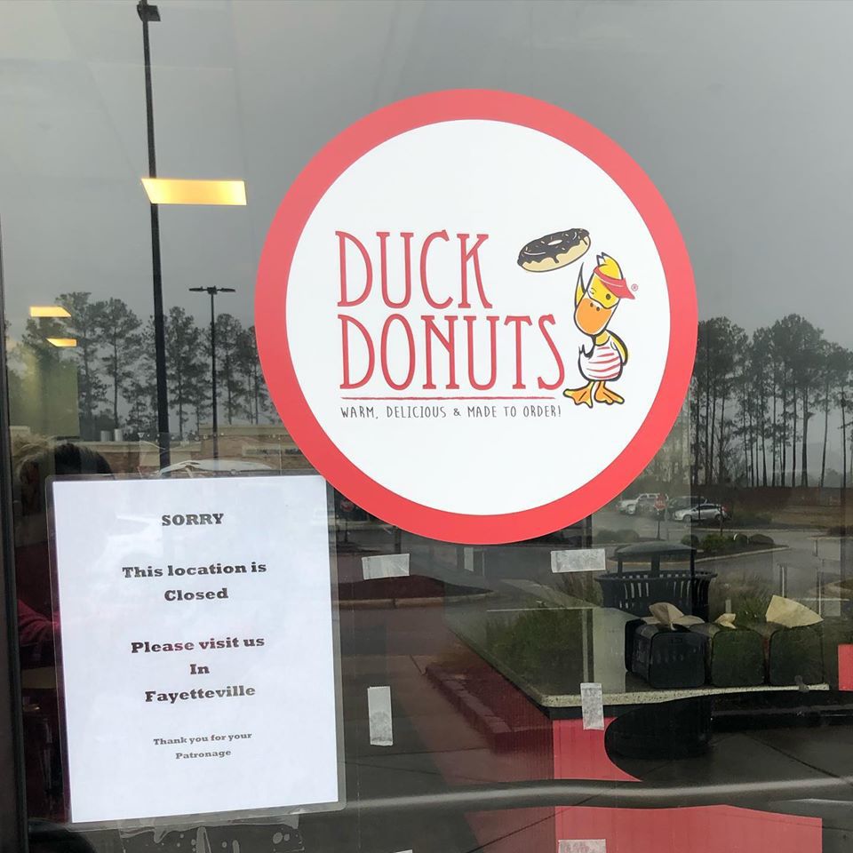 Duck Donuts Closes
